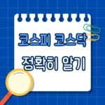 코스피 코스닥 뜻 쉽게 정리! 주식 초보도 한눈에 이해하는 핵심 포인트